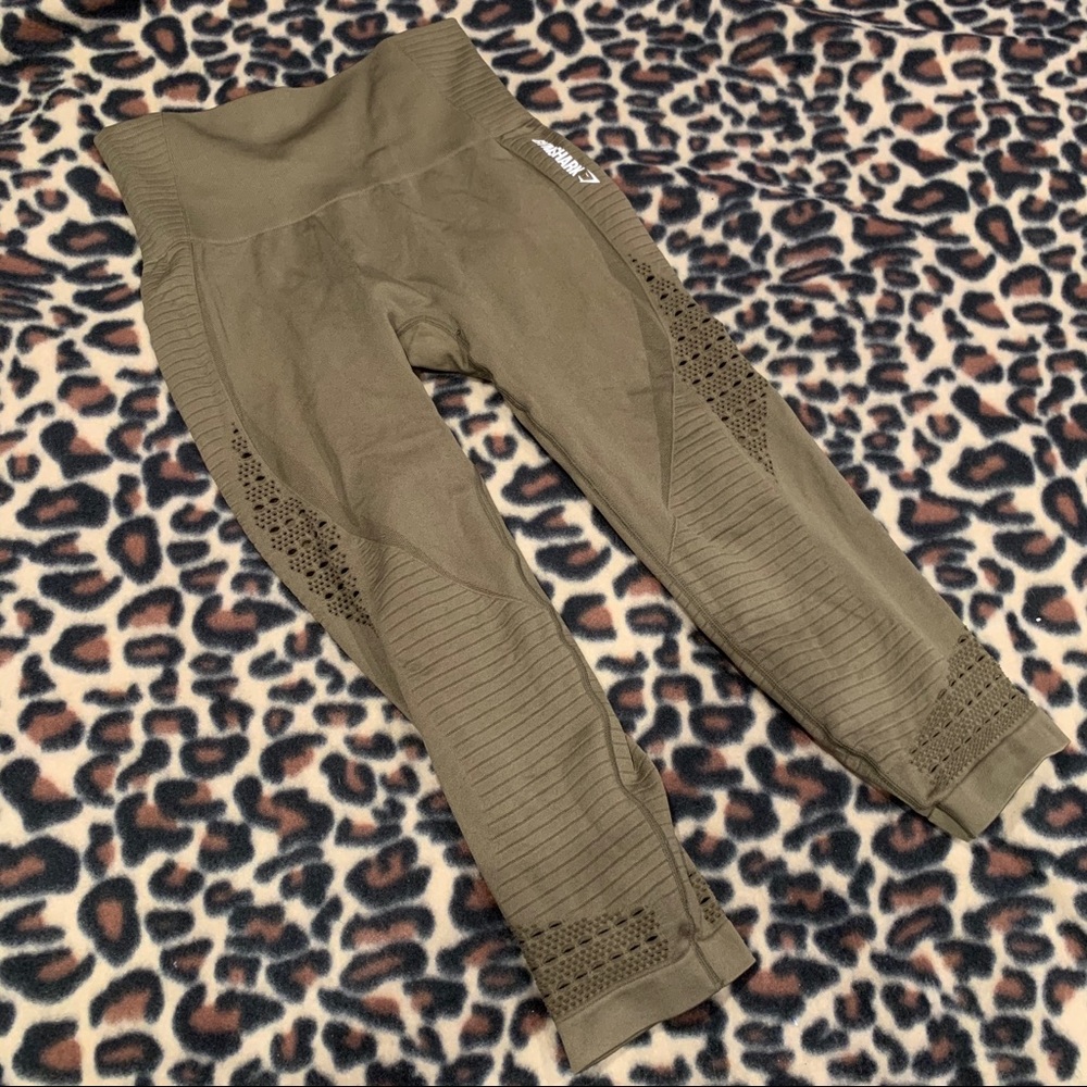 GYMSHARK green leggings